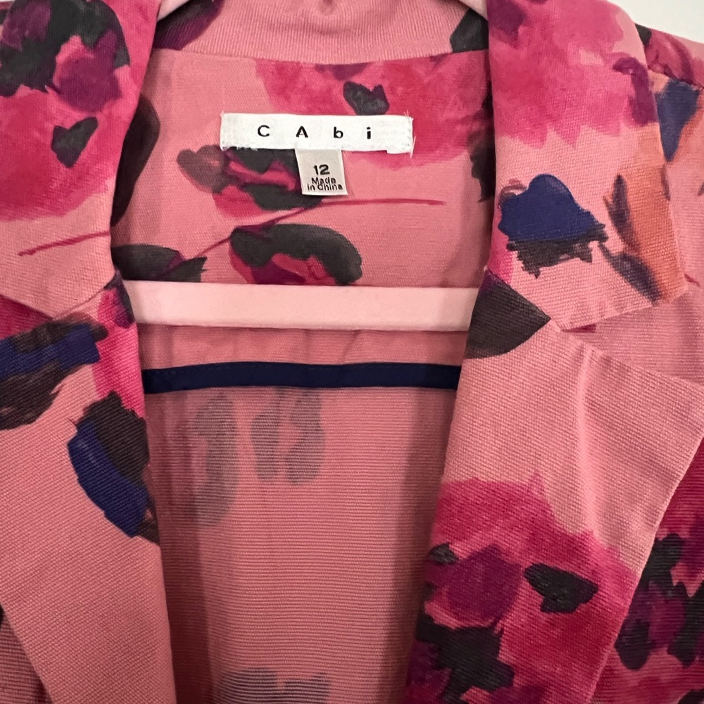 CAbi Pink and Purple Floral Blazer - Picture 3 of 4